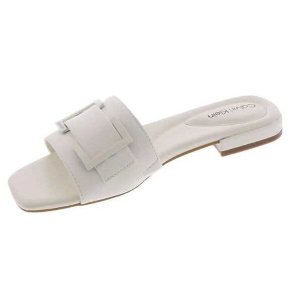 Calvin Klein Women's Tangelo Sandals Square Toe Slip On Flats Shoes size 7.5M - Picture 4 of 5